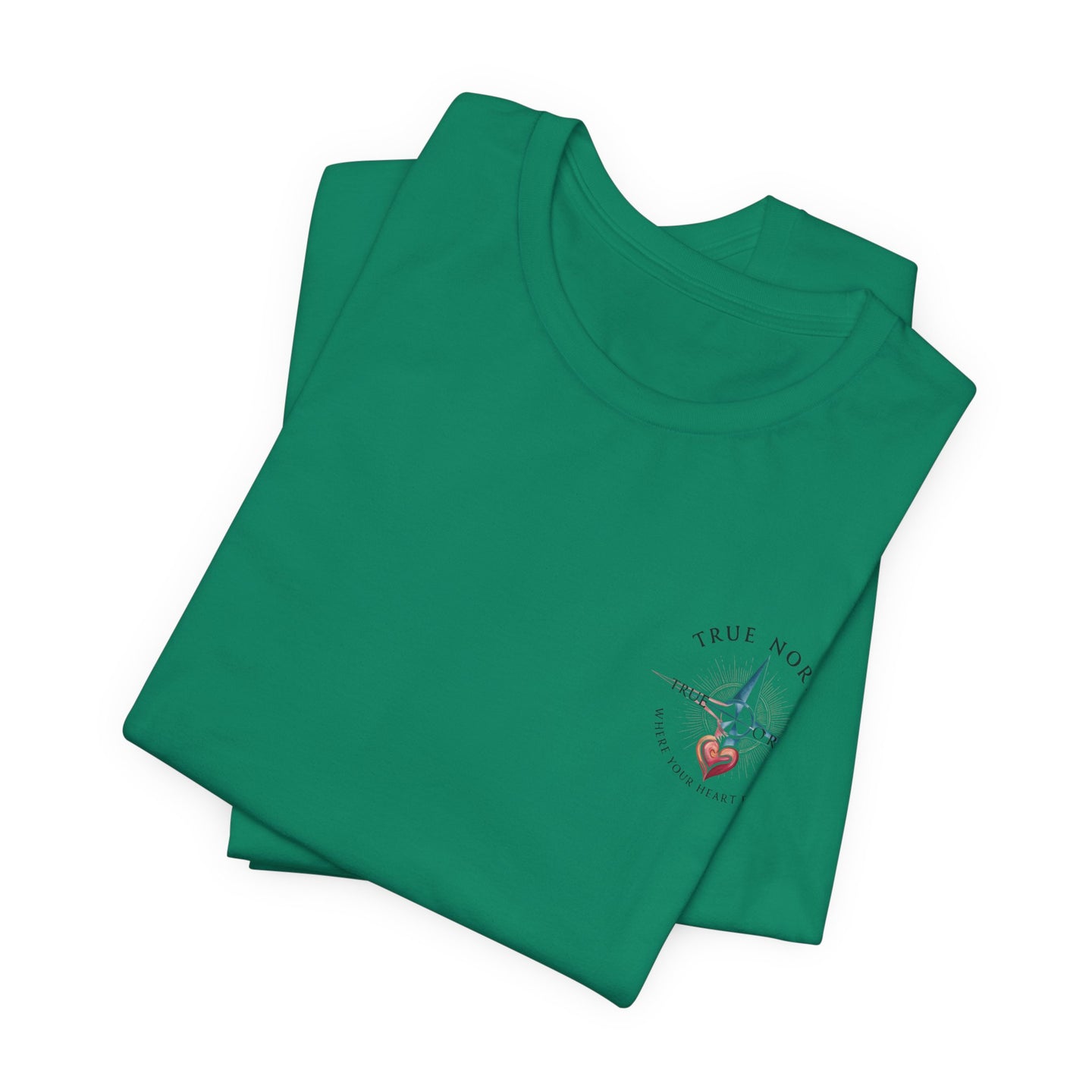 "True North: Where Your Heart Points - Elegant Compass Tee